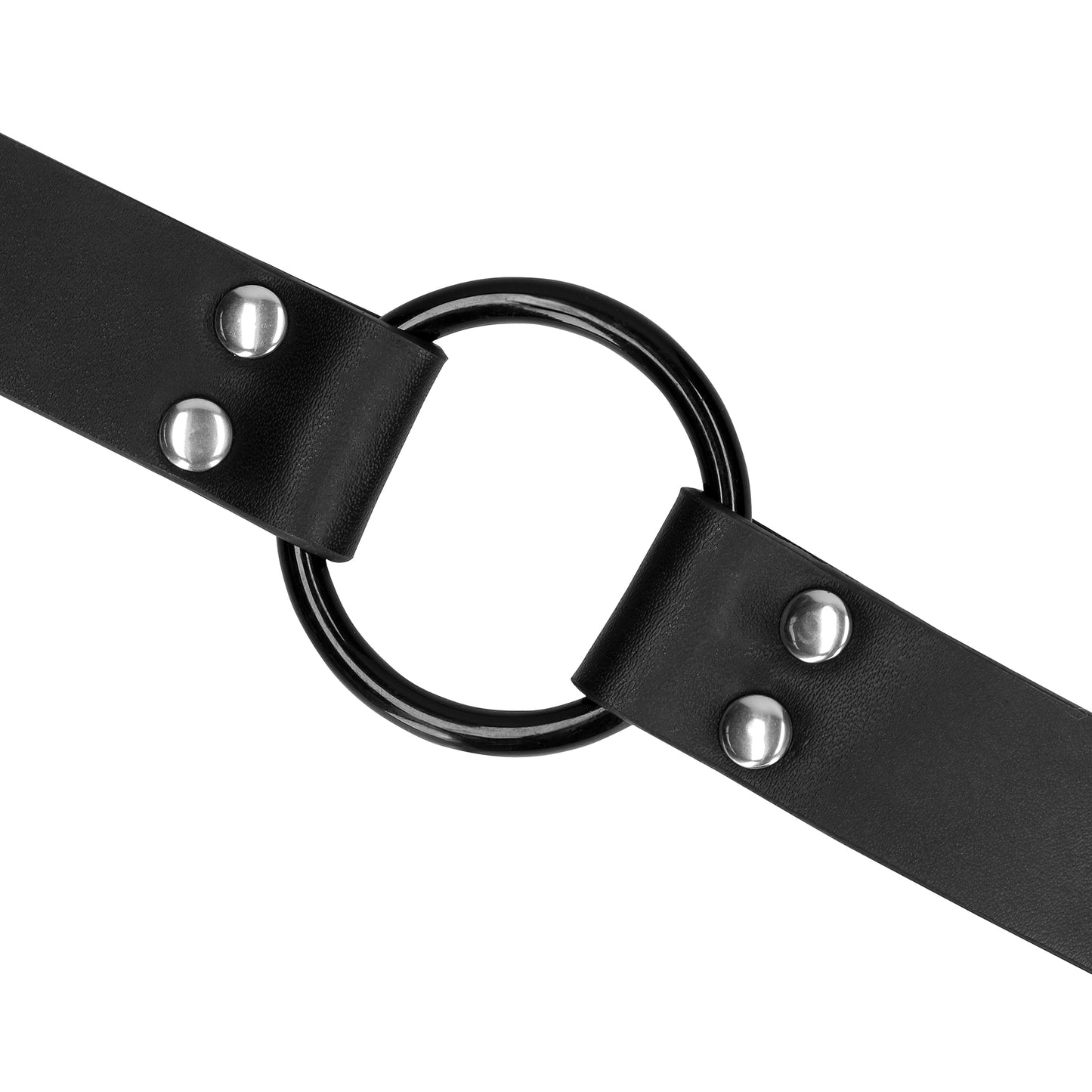 SHOTS Ouch! O-Ring Gag with Nipple Clamps - Black