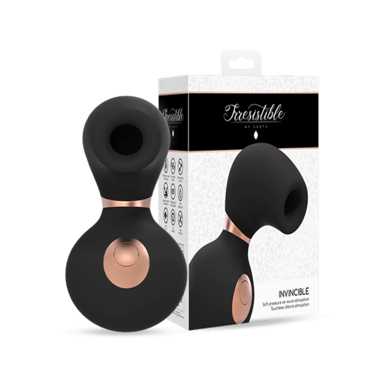 SHOTS - Invincible  Air Pulse Vibrator - Black