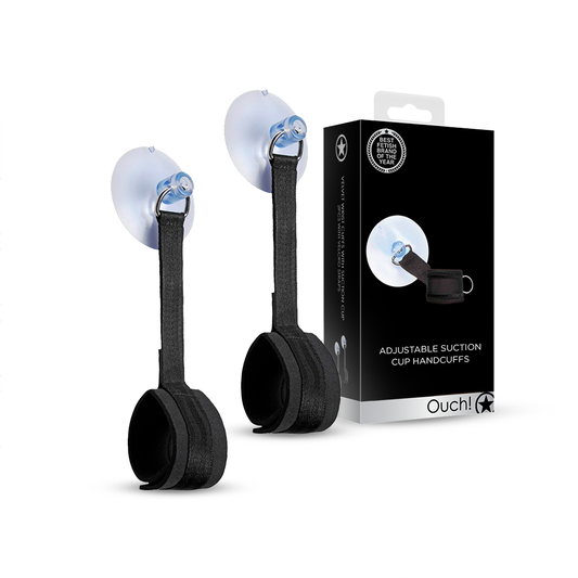SHOTS Ouch! Adjustable Suction Cup Handcuffs