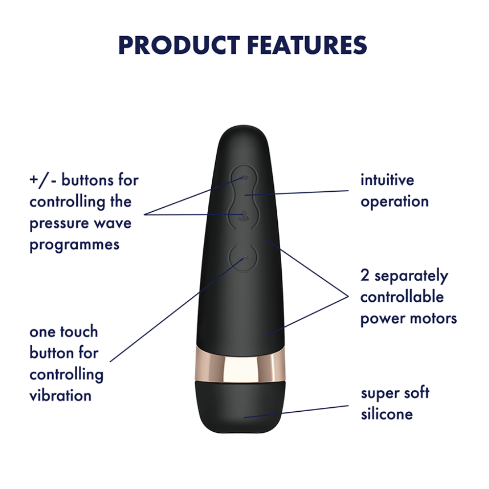 Satisfyer - Pro 3+ Air Pulse & Vibration Clitoral Stimulator