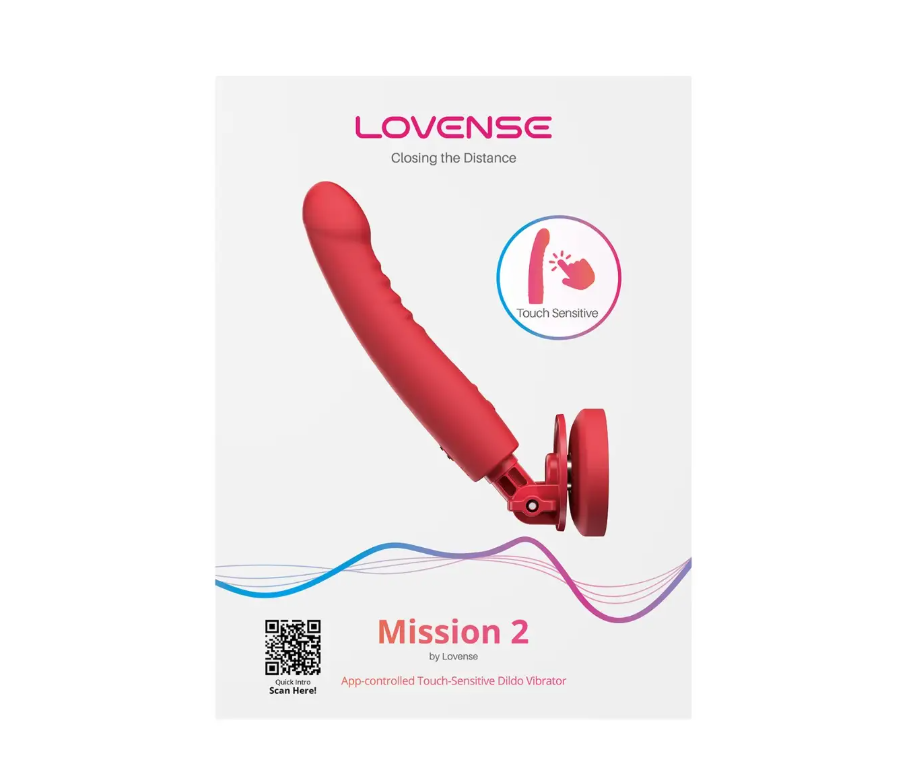 Lovense - Mission 2 App-Controlled Touch Sensitive Suction Cup Dildo