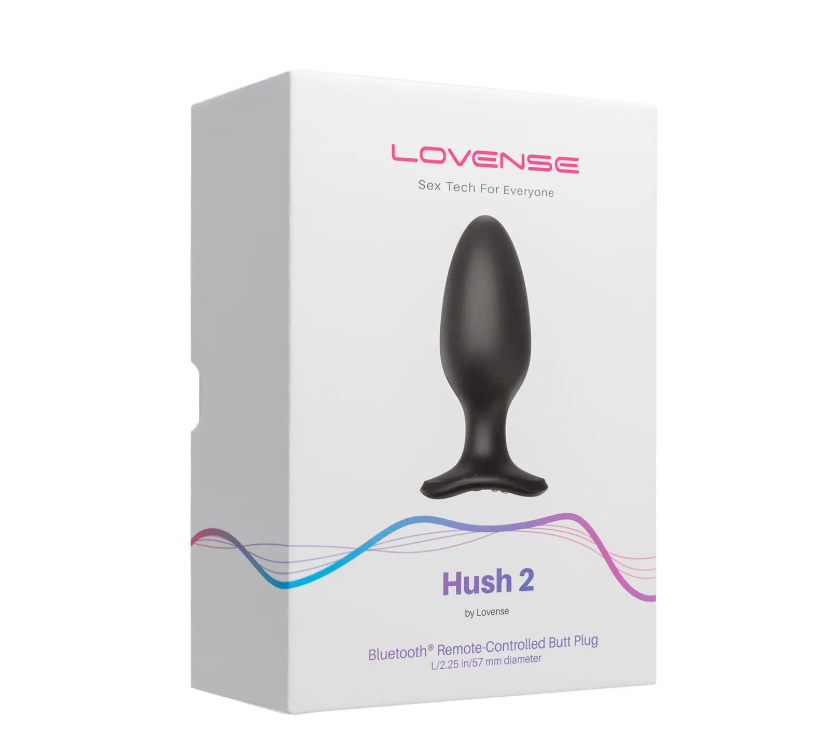 Lovense - Hush 2 (2.25 in) - Bluetooth Remote-Controlled Butt Plug