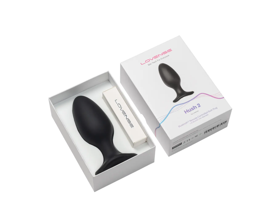 Lovense - Hush 2 (2.25 in) - Bluetooth Remote-Controlled Butt Plug