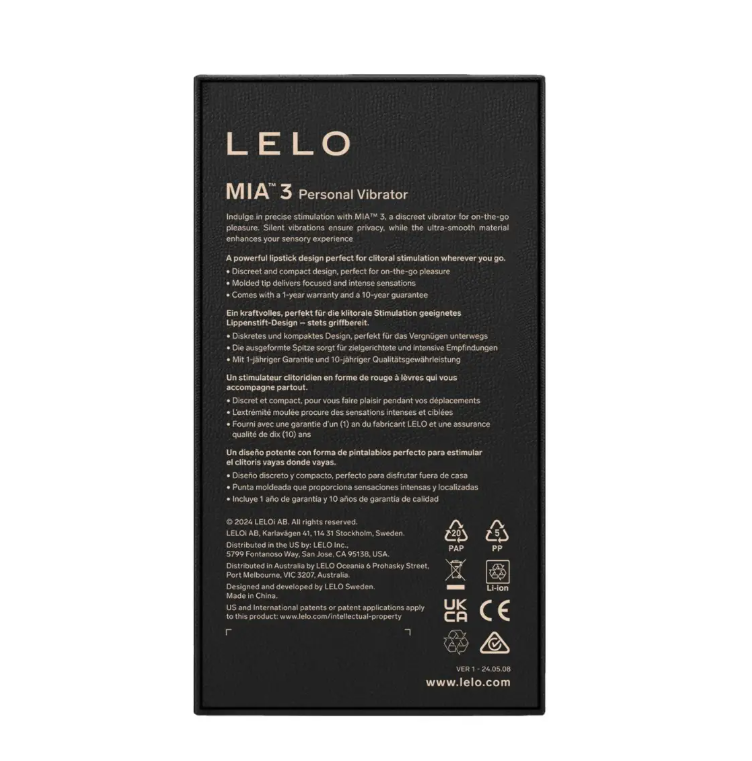 Lelo - Mia 3 Clitoral Vibrator - Deep Rose