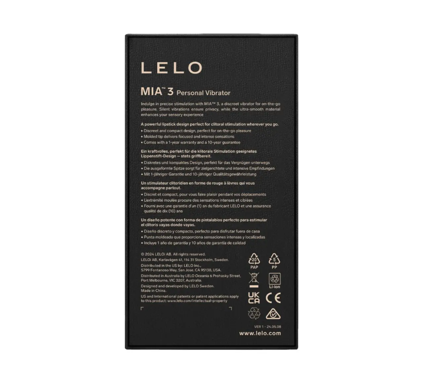 Lelo - Mia 3 Clitoral Vibrator - Purple
