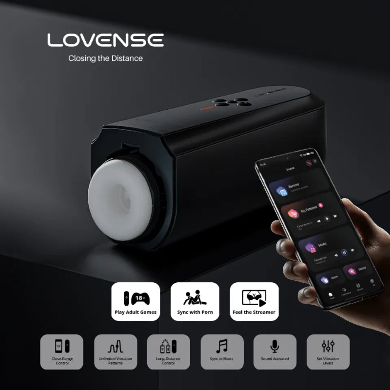 Lovense - Solace App/Bluetooth Controlled Thrusting Male Masturbator