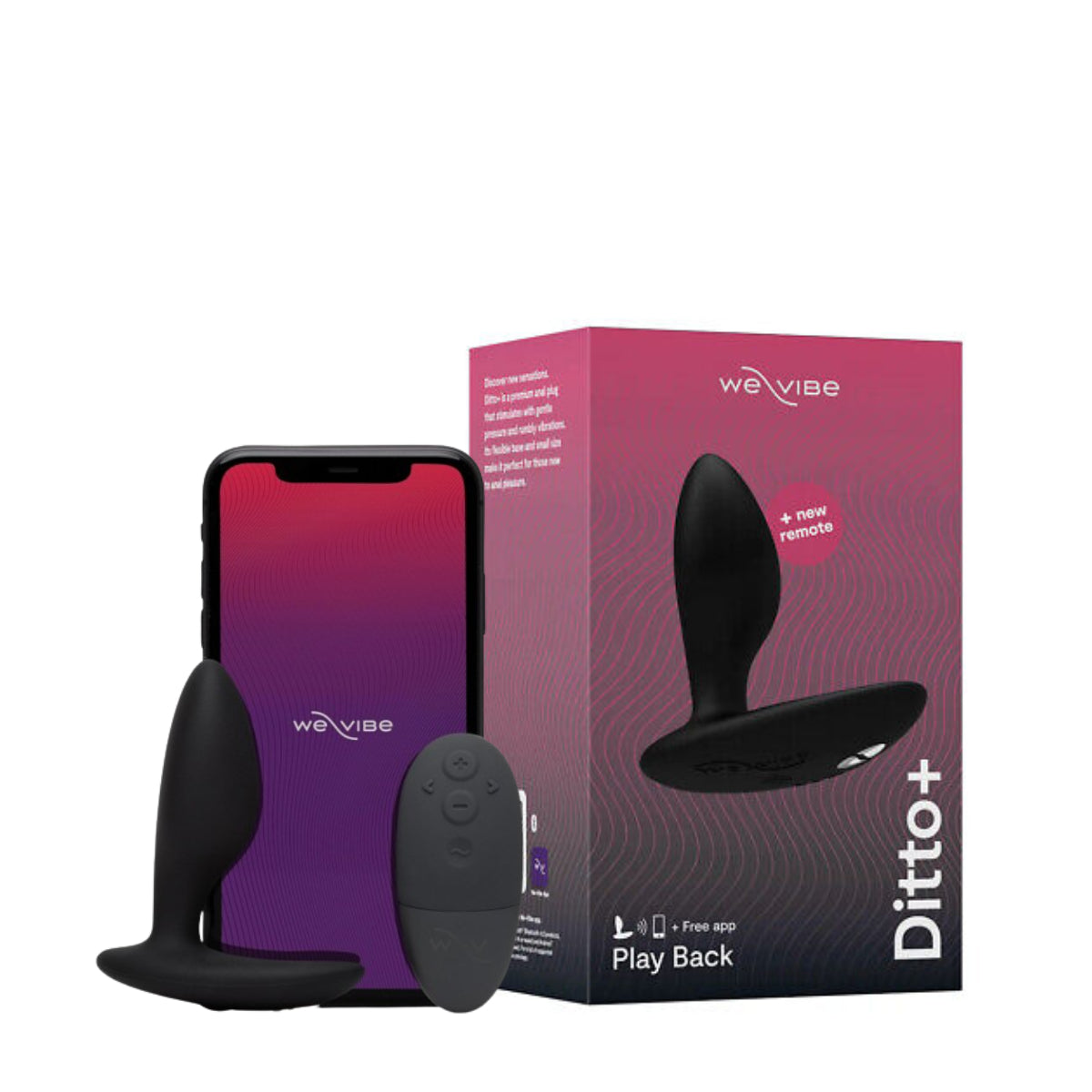 We-Vibe Ditto + - Satin Black