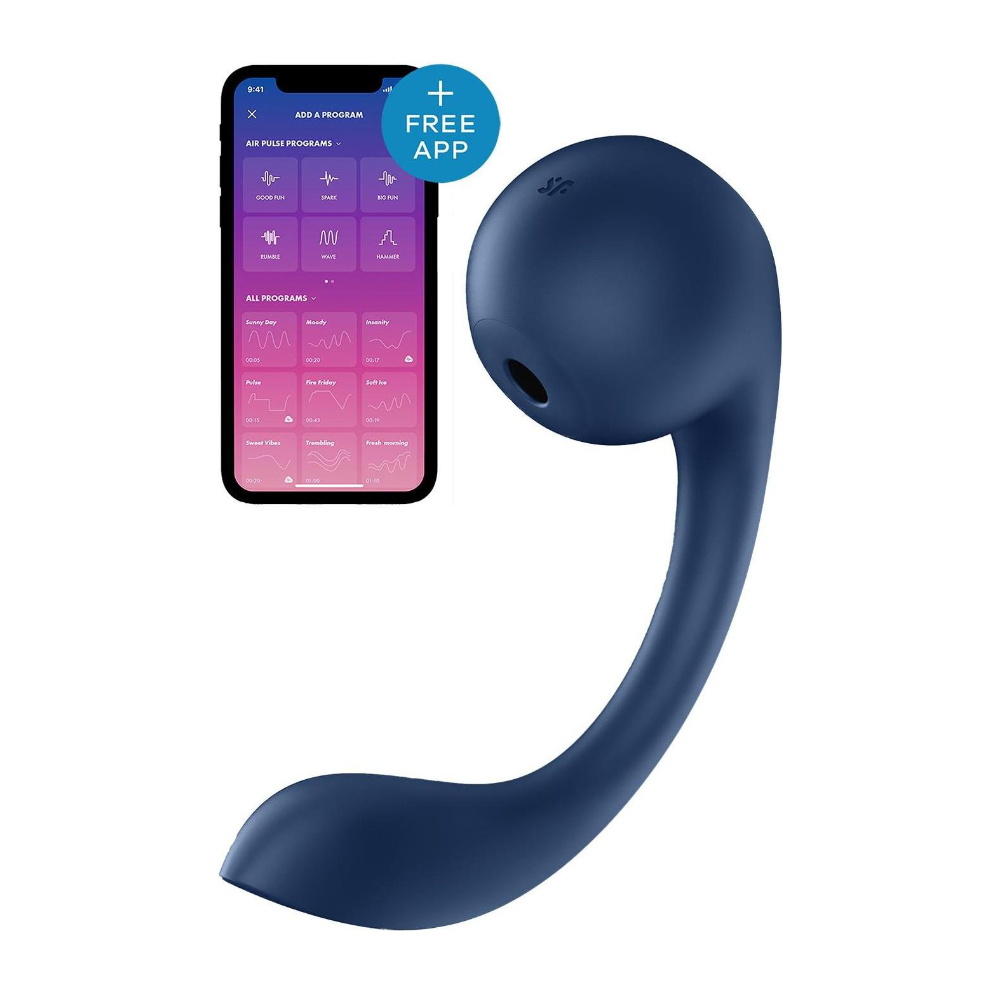 Satisfyer - Pro+ Wave 4 Connect App - Robotic G-Spot & Clitoral Vibrator