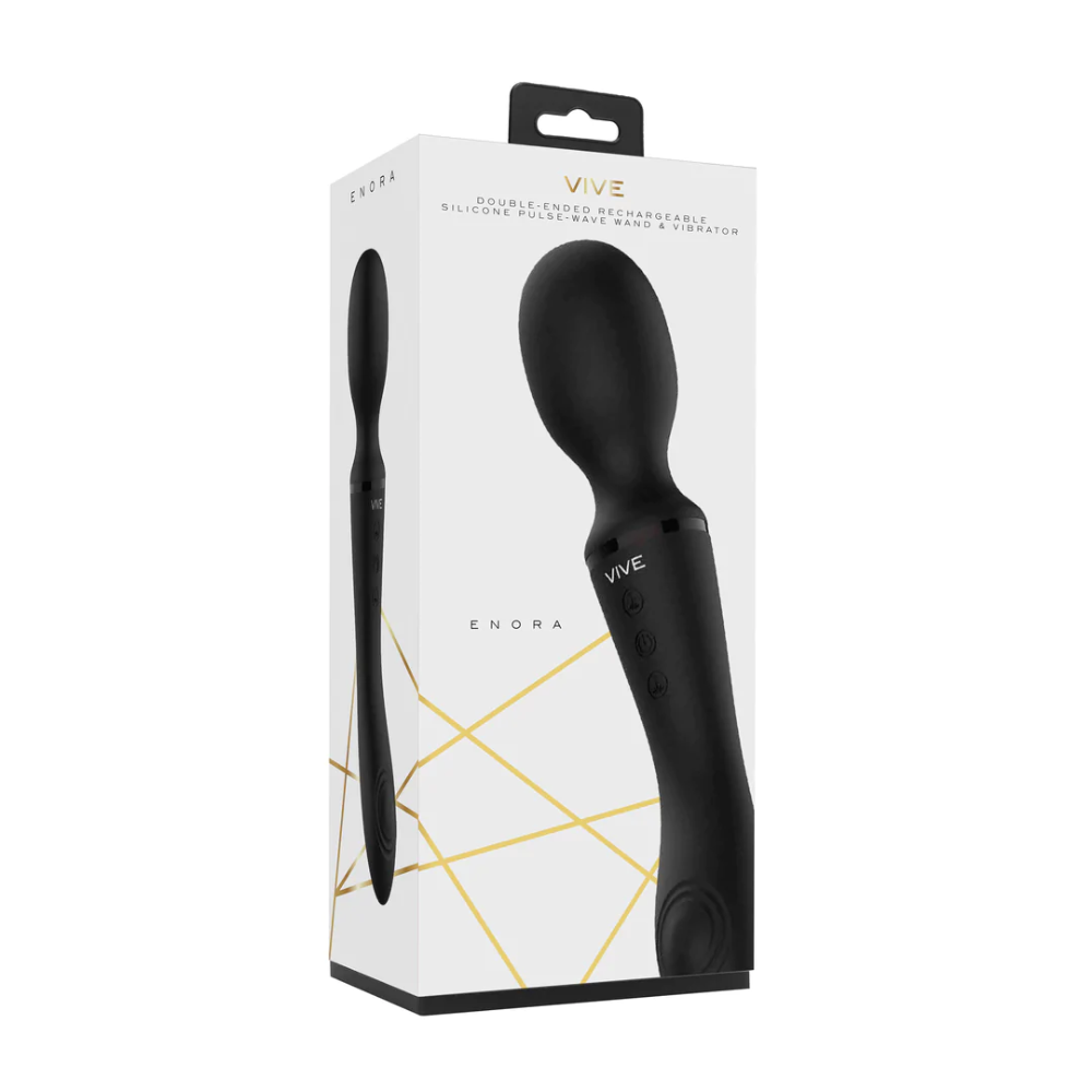SHOTS - Enora Wand & Vibrator – Black