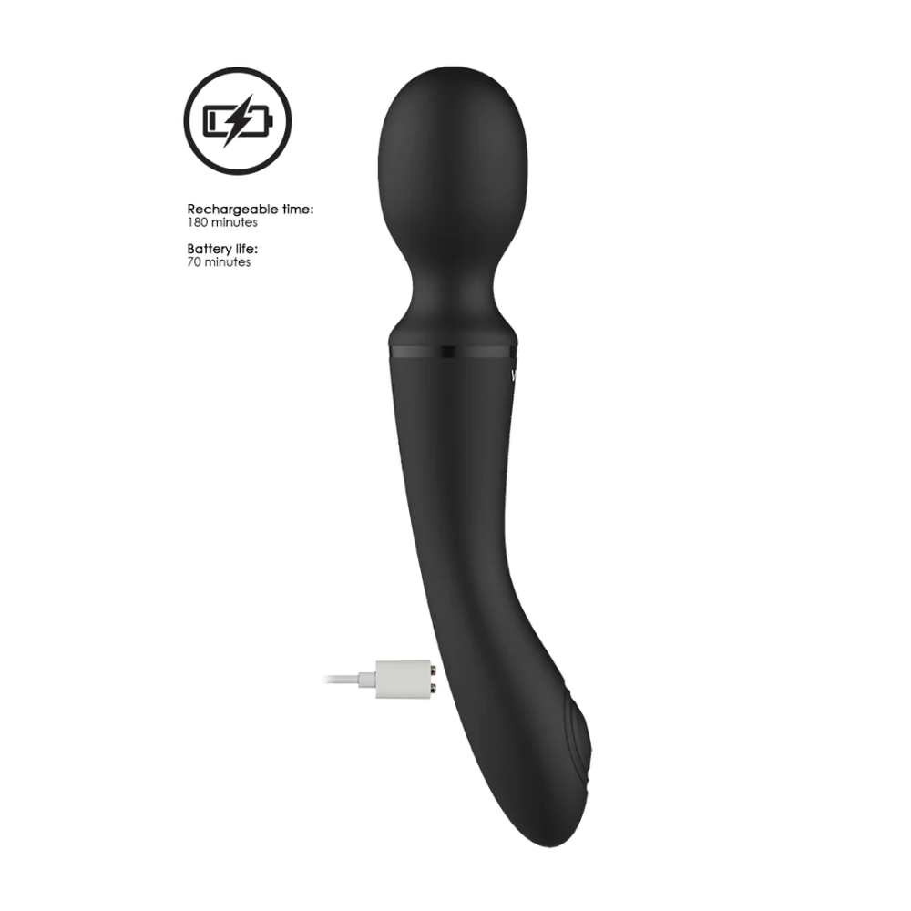 SHOTS - Enora Wand & Vibrator – Black
