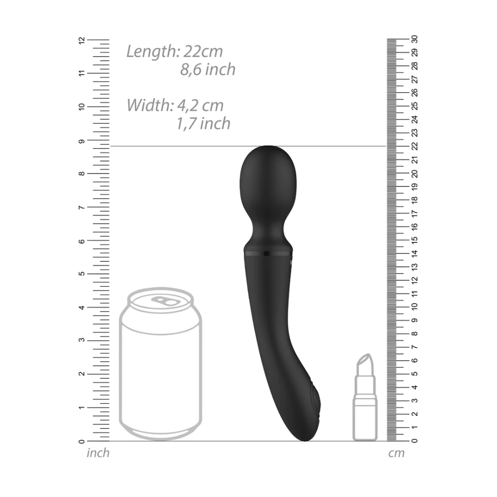 SHOTS - Enora Wand & Vibrator – Black
