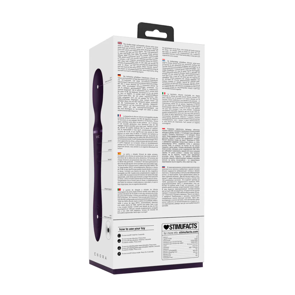 SHOTS - Enora Wand & Vibrator – Purple