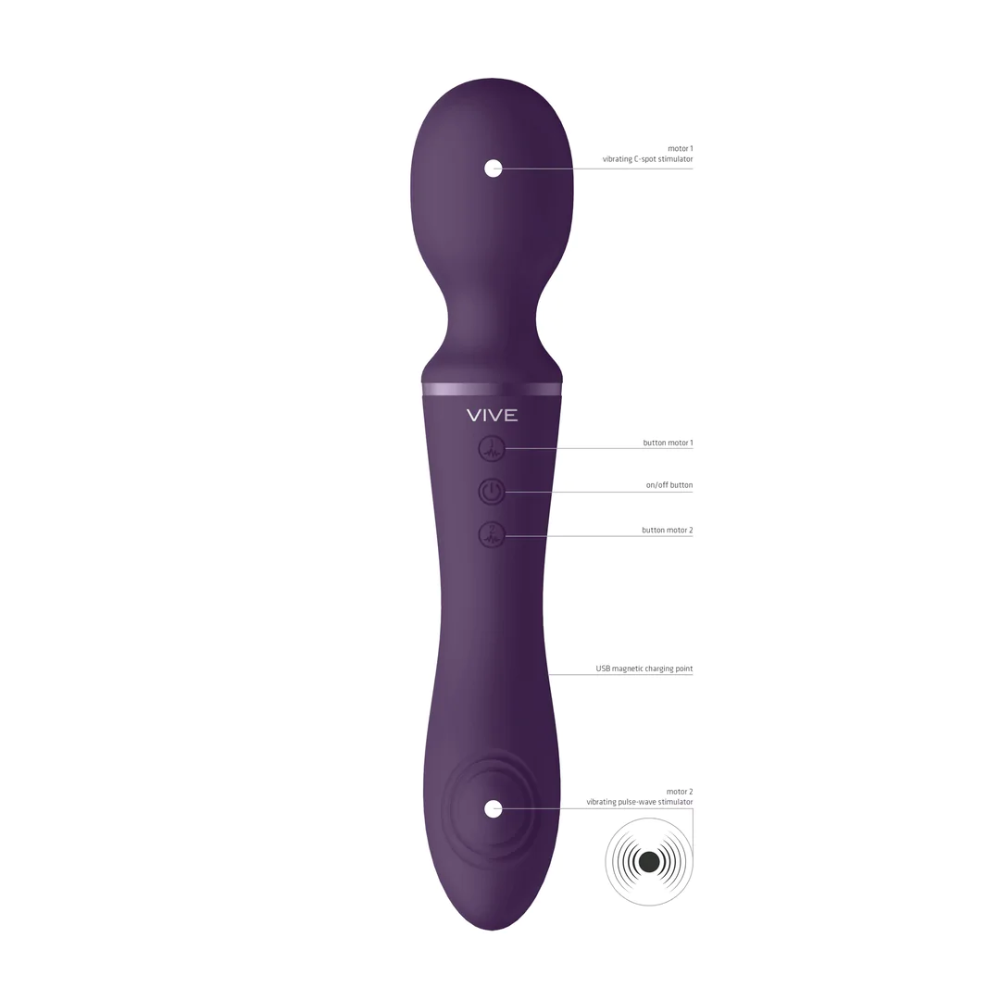 SHOTS - Enora Wand & Vibrator – Purple