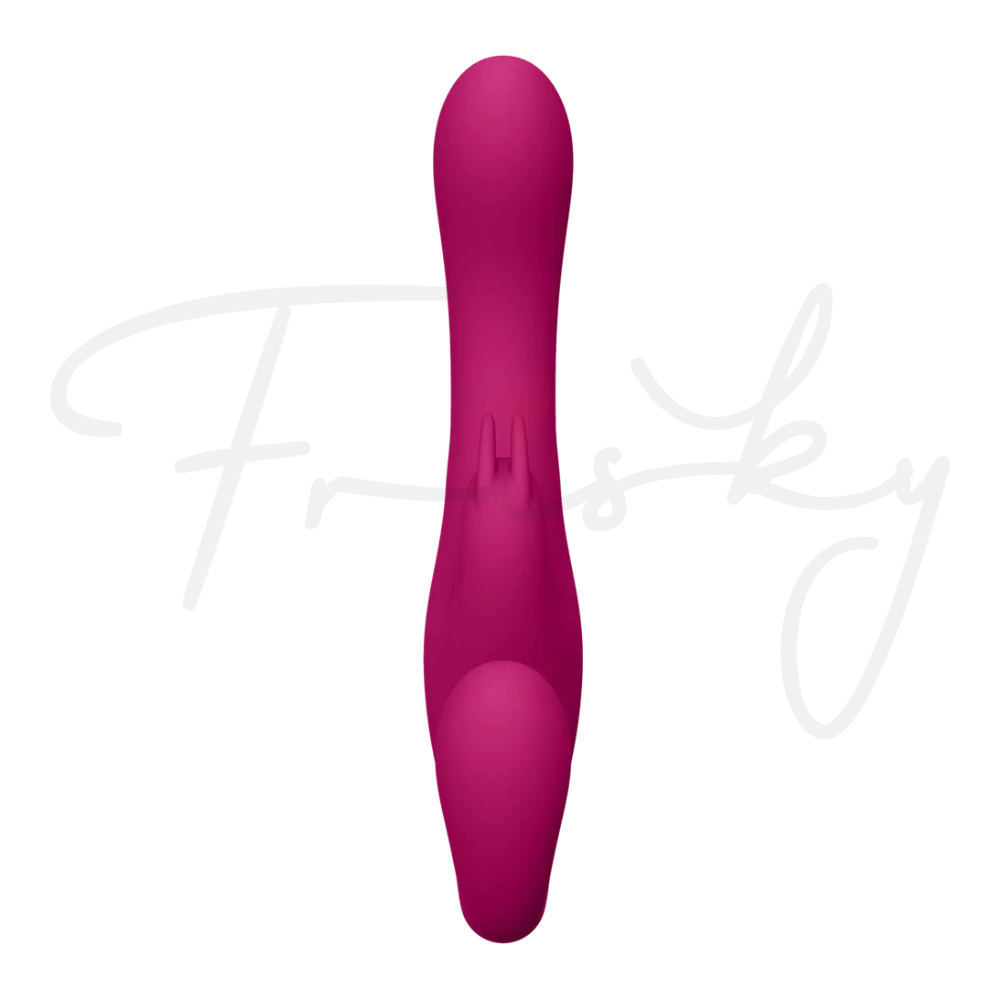 SHOTS - Suki Vibrating Strapless Strap-on Rabbit - Pink