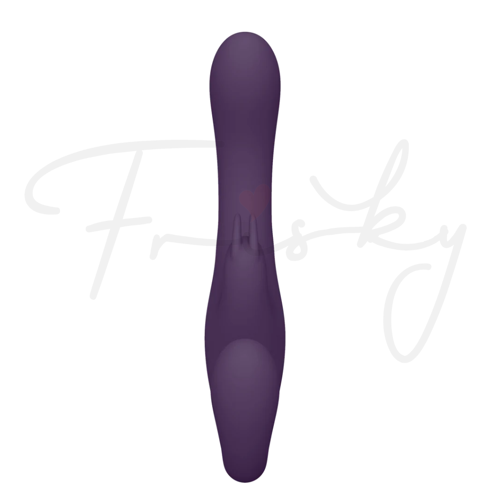 SHOTS - Suki Vibrating Strapless Strap-on Rabbit - Purple