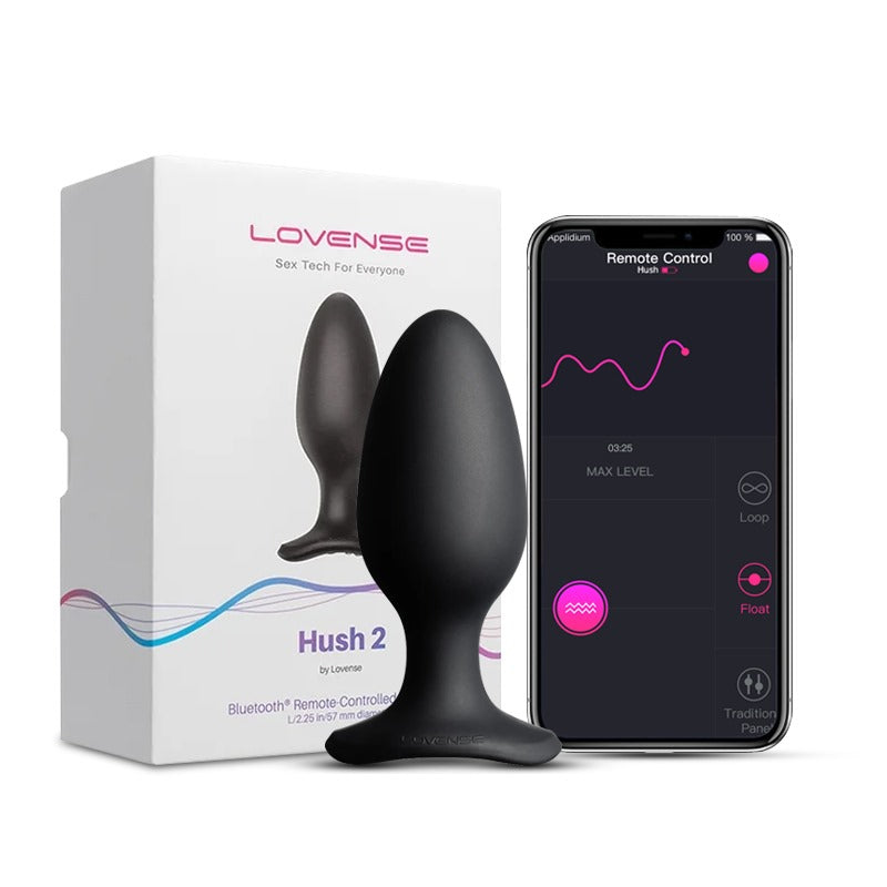 Lovense - Hush 2 (2.25 in) - Bluetooth Remote-Controlled Butt Plug