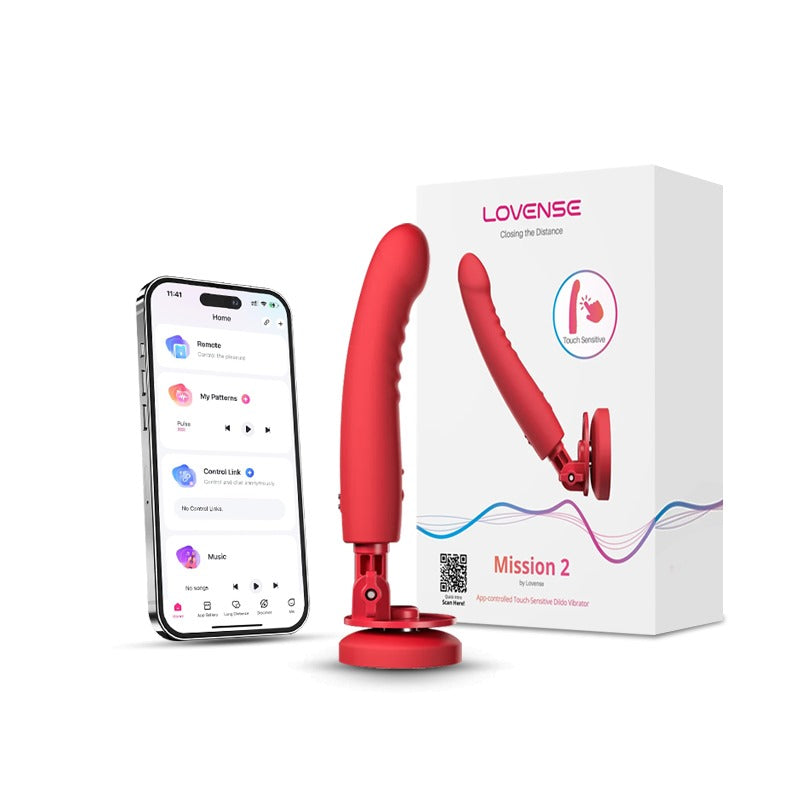 Lovense - Mission 2 App-Controlled Touch Sensitive Suction Cup Dildo