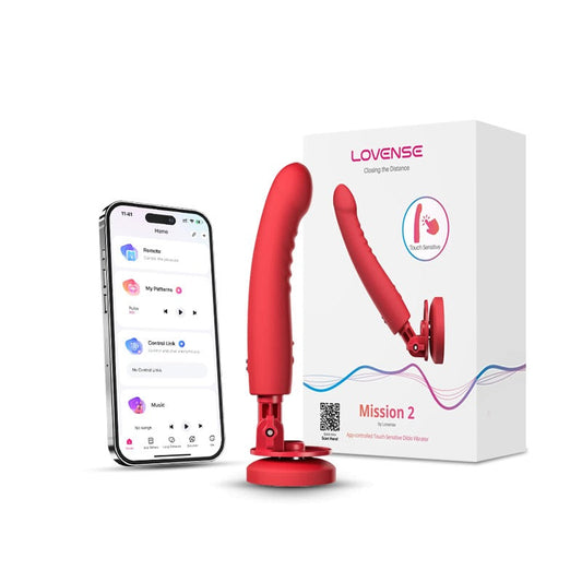 Lovense - Mission 2 App-Controlled Touch Sensitive Suction Cup Dildo