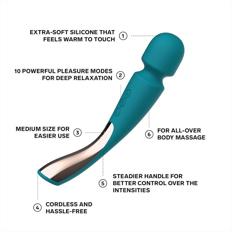 Lelo - Smart Wand 2 Medium - Ocean Blue