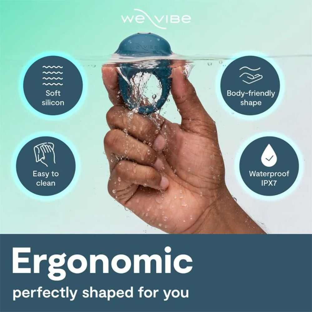 Ergonomic shape of We-Vibe Pivot 2 designed for couples comfort