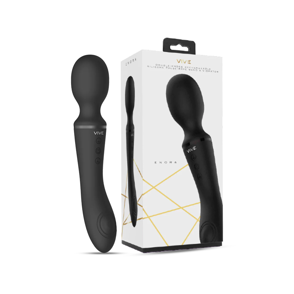 SHOTS - Enora Wand & Vibrator – Black