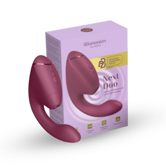 Womanizer Next Duo - 3D Pleasure Air 2-in-1 Vibrator - Dusky Pink