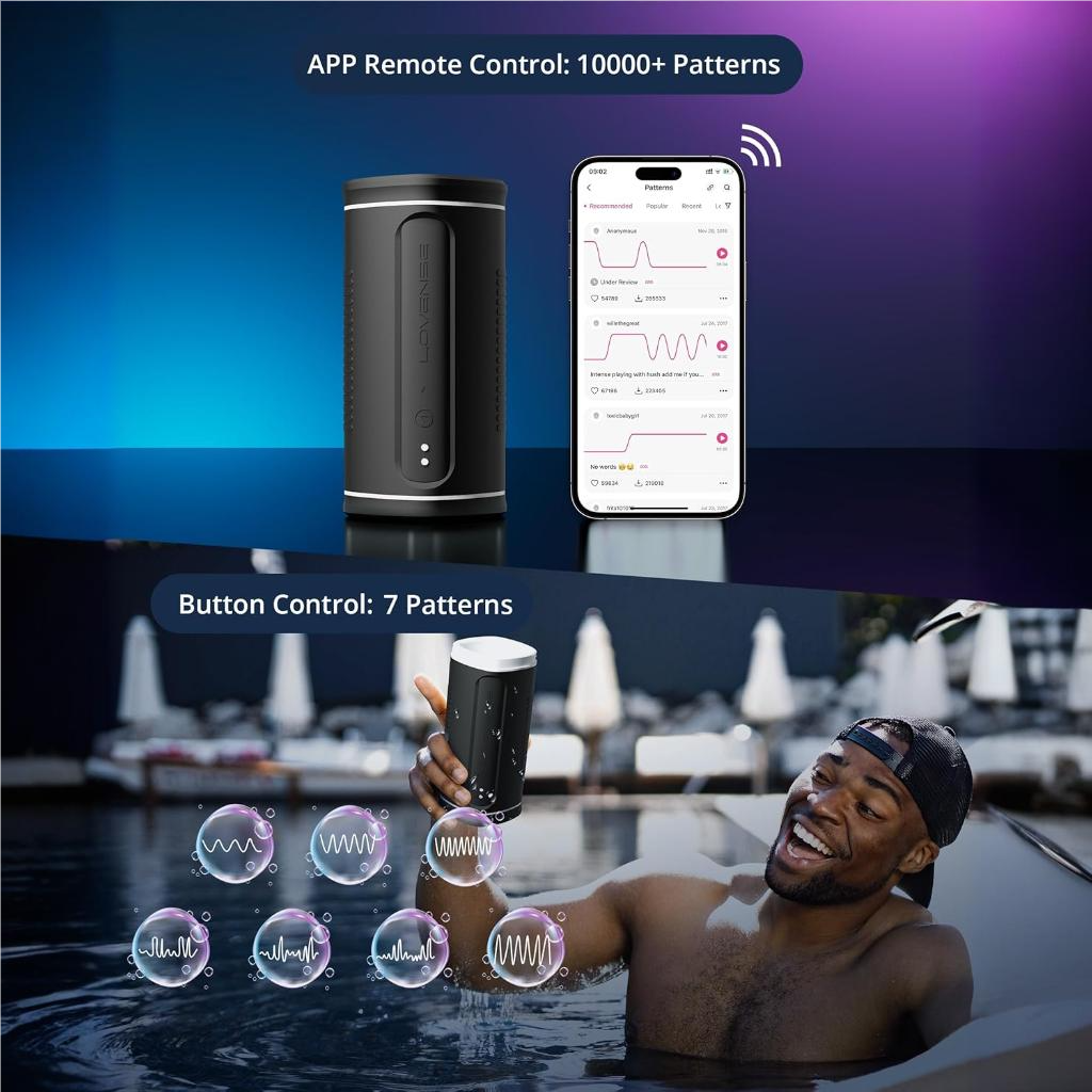 Lovense - Calor App/Bluetooth Controlled Heating Male Masturbator