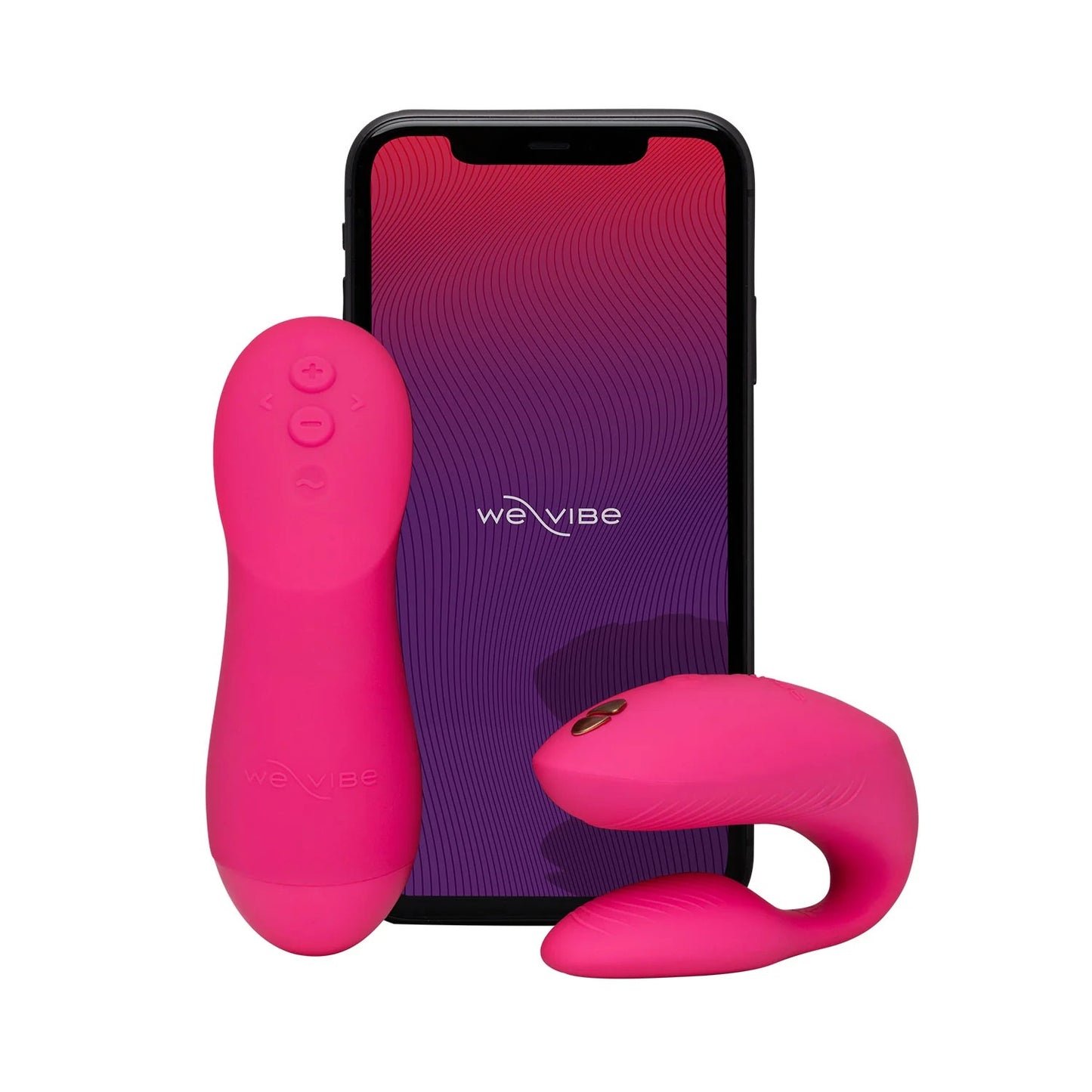 We-Vibe Chorus Pro connected to the We-Connect app displayed on a smartphone screen.