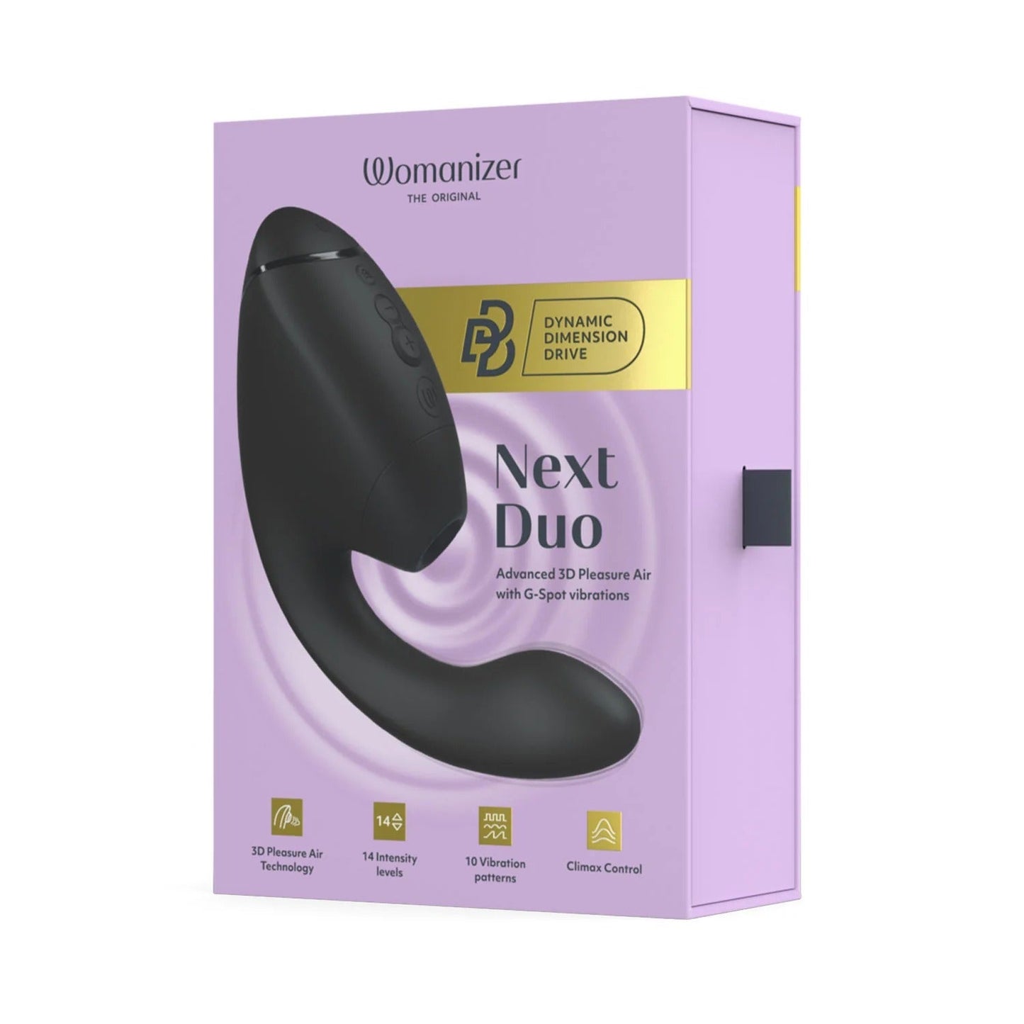 Womanizer Next Duo - 3D Pleasure Air 2-in-1 Vibrator - Black