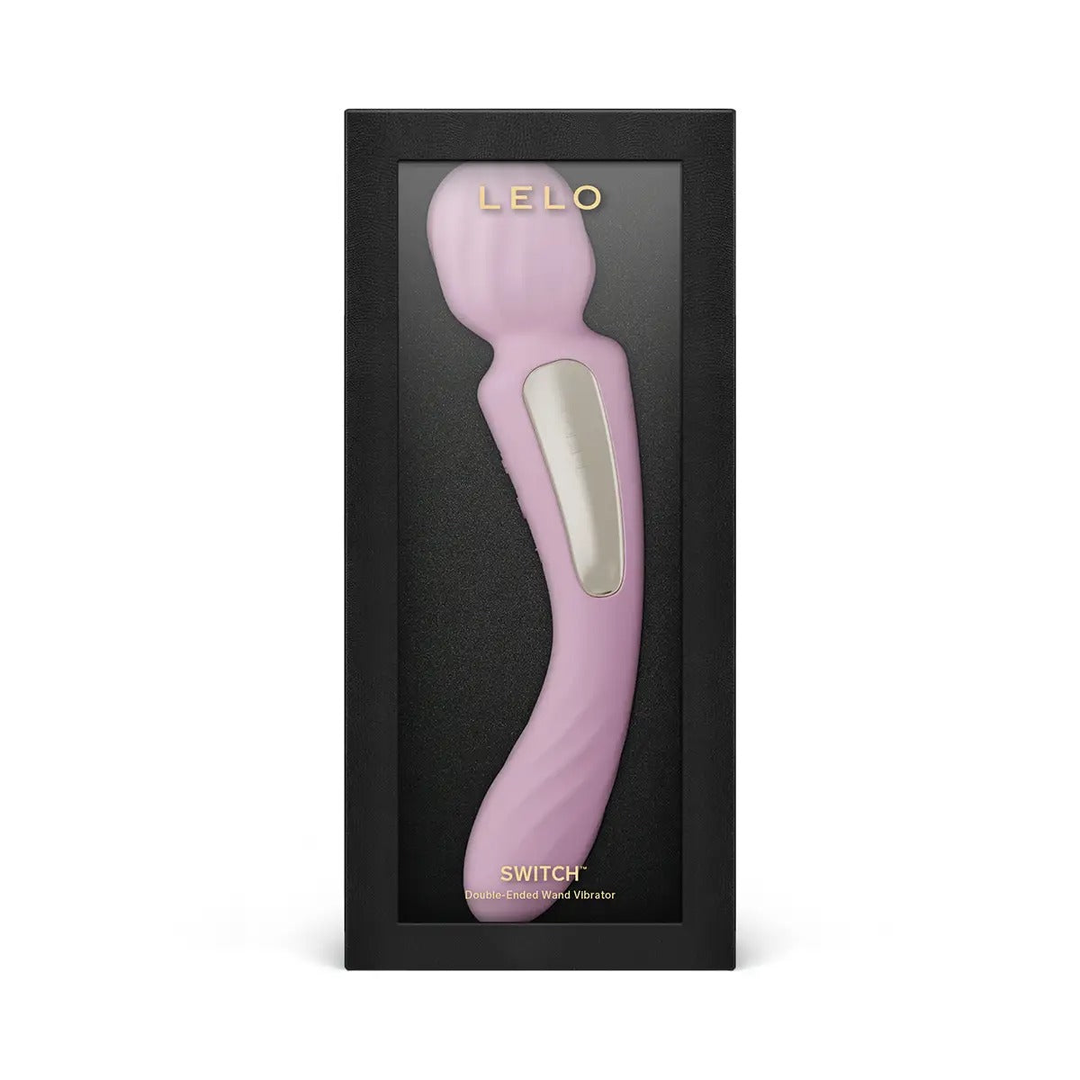 Front Black product box with  for Lelo Switch vibrator.
