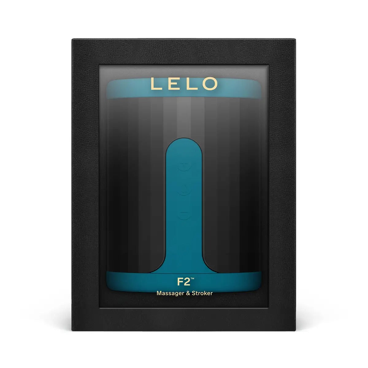 Complete Lelo F2S set including device, charging cable, instruction manual, and box.