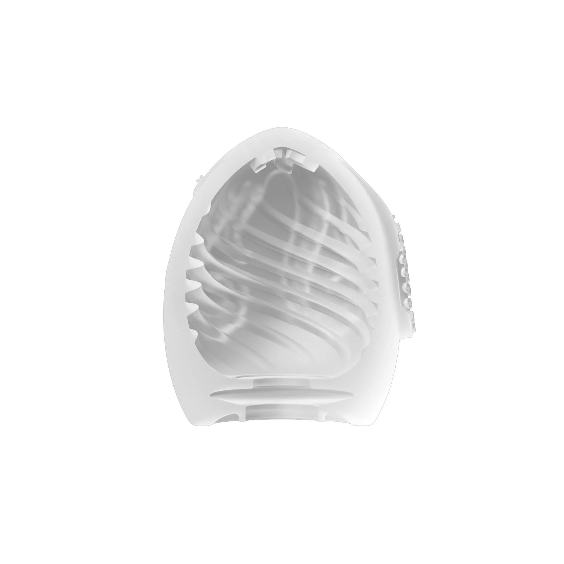 Clear silicone shoe cover on a white background