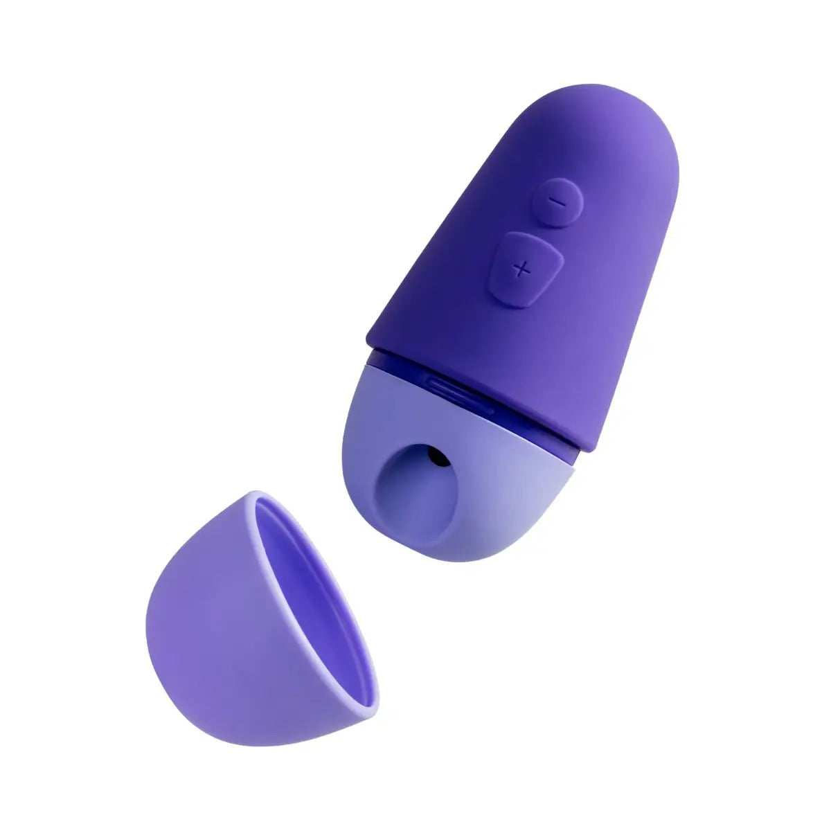 Close-up view of ROMP Free X showing its smooth silicone body and suction head.