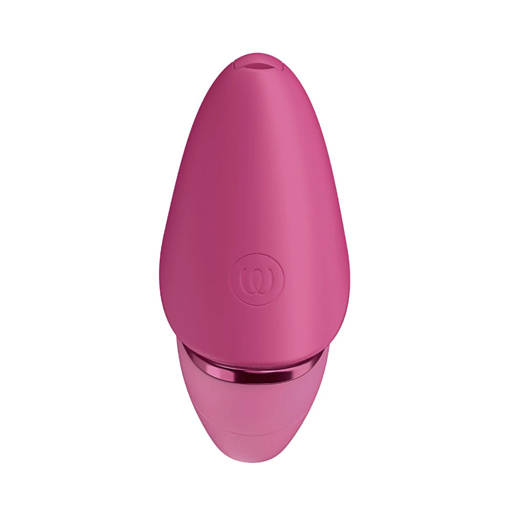 Rear view of the Womanizer Next Liberty featuring its curved ergonomic shape and sleek profile.