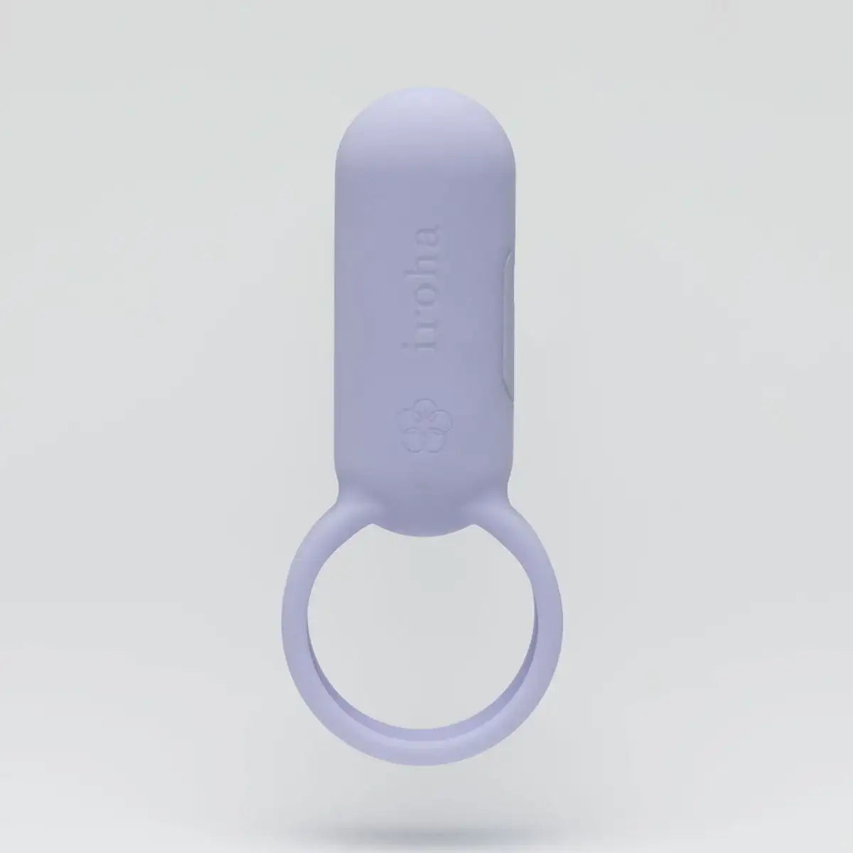 Silicone ring with a handle on a light gray background