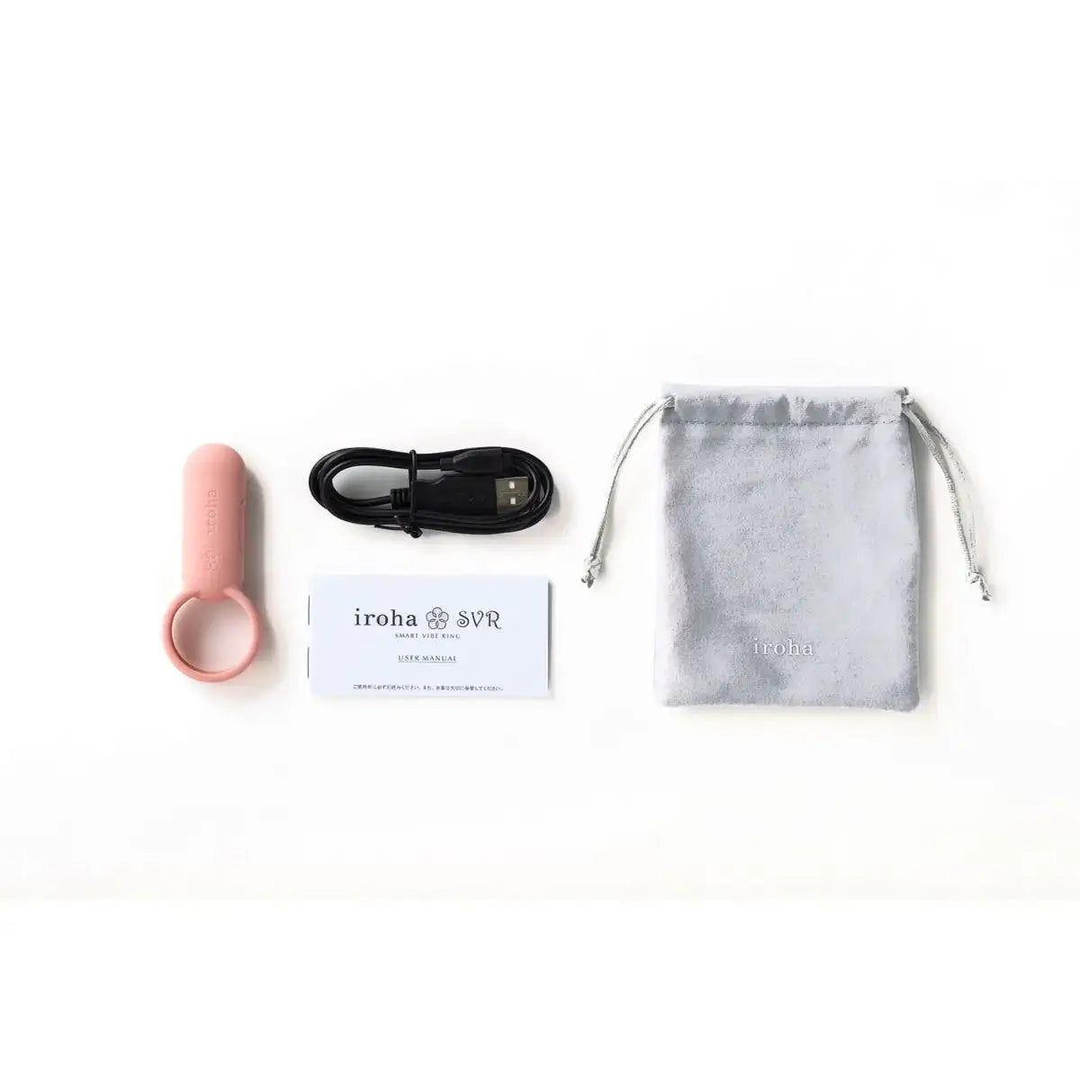 Iroha SVR Vibrating Cock Ring Coral Pink lifestyle-friendly travel-ready personal device Singapore