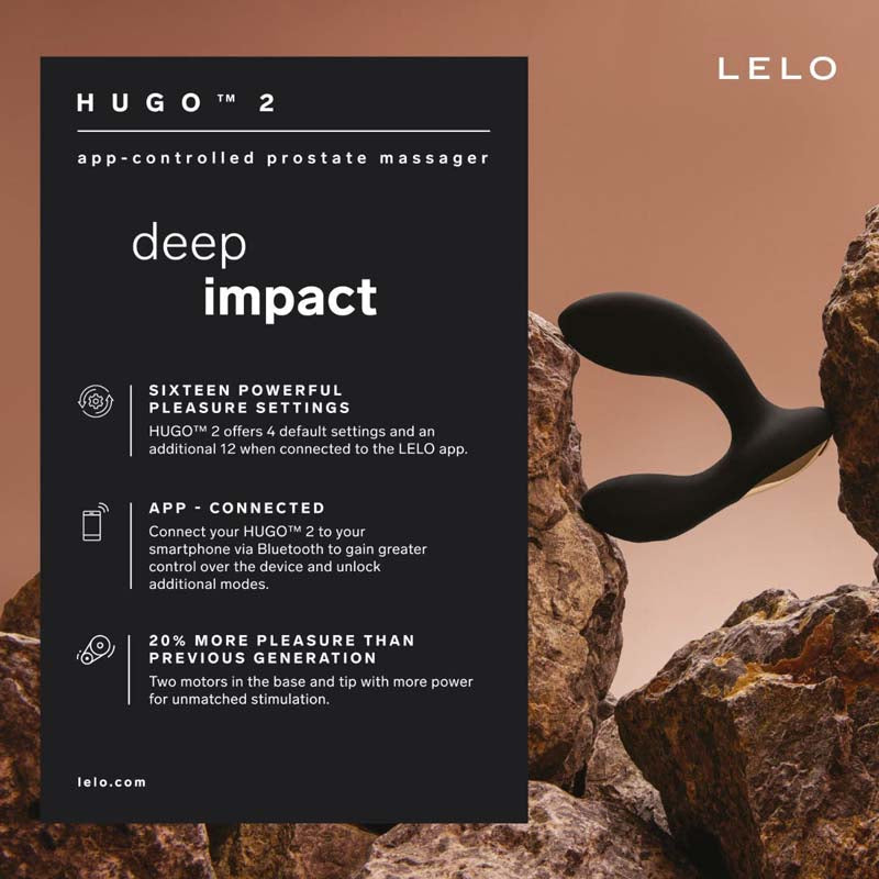 LELO - Hugo 2™ APP Prostate Massager - Black