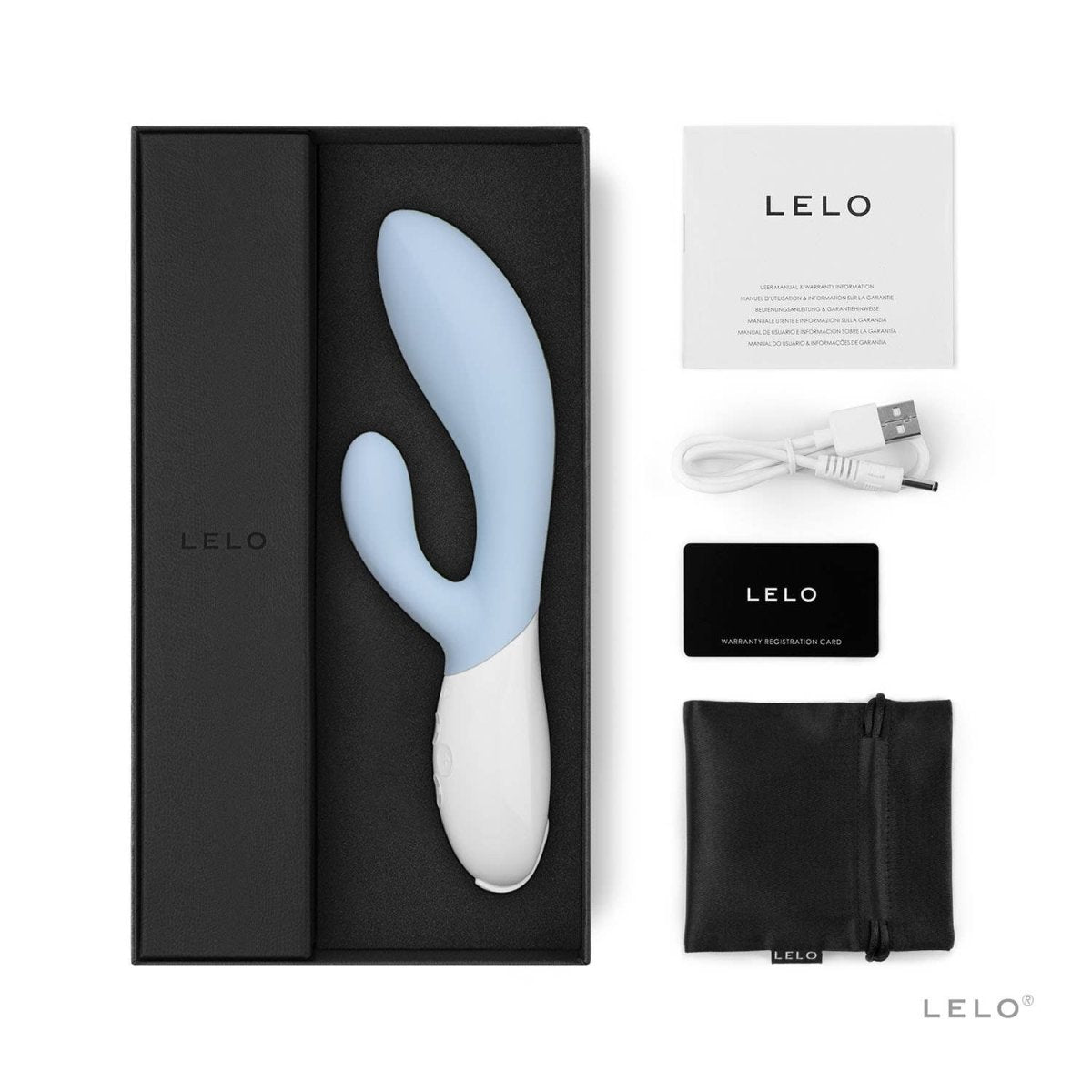 Lelo - Ina™ 3 - Rabbit Vibrator - Seafoam - FRISKY BUSINESS SG