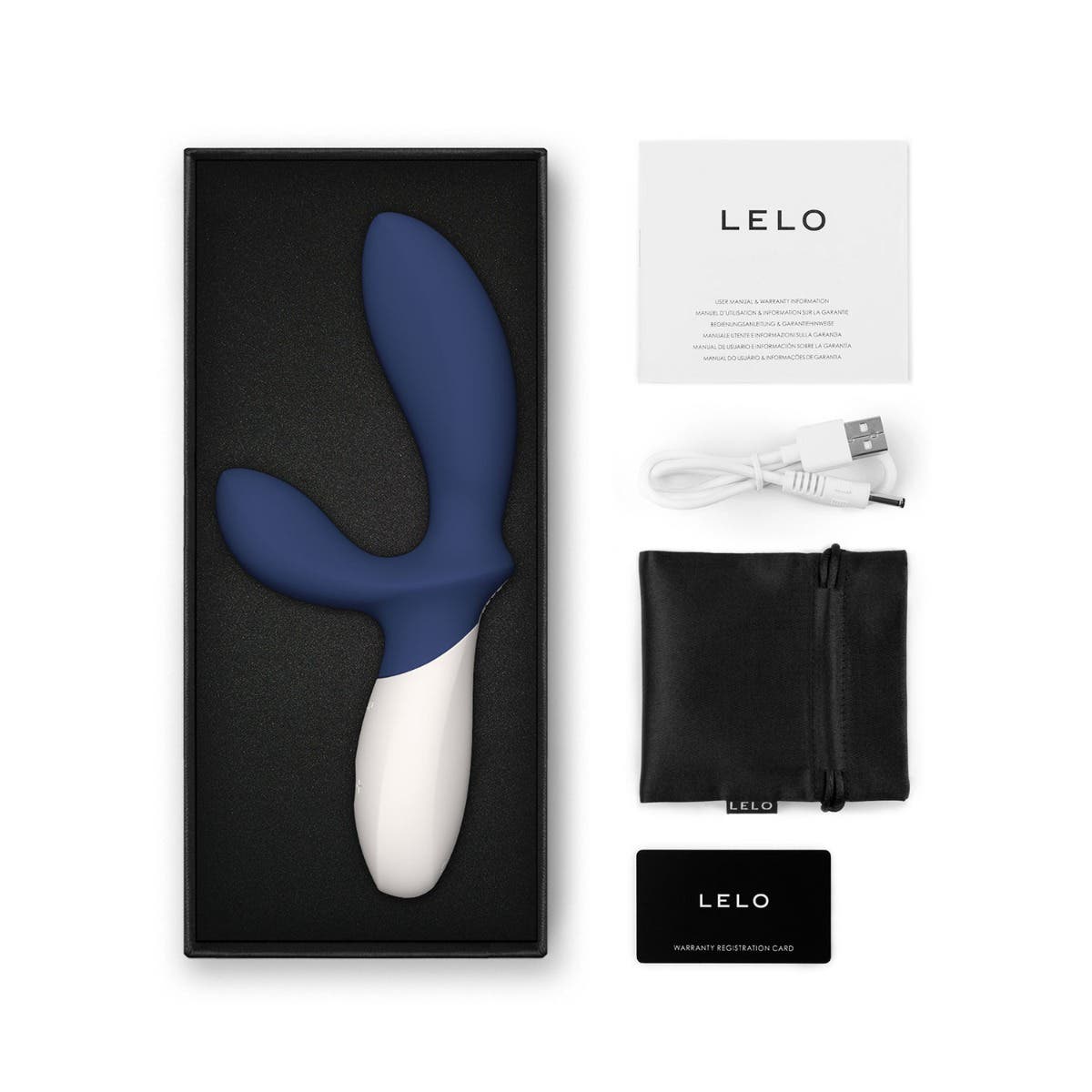 LELO - Loki Wave 2 Vibrating Prostate Massager - Base Blue - FRISKY BUSINESS SG