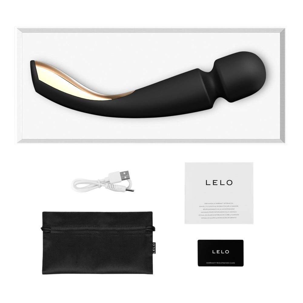 LELO - Smart Wand 2 - Large - Black - FRISKY BUSINESS SG