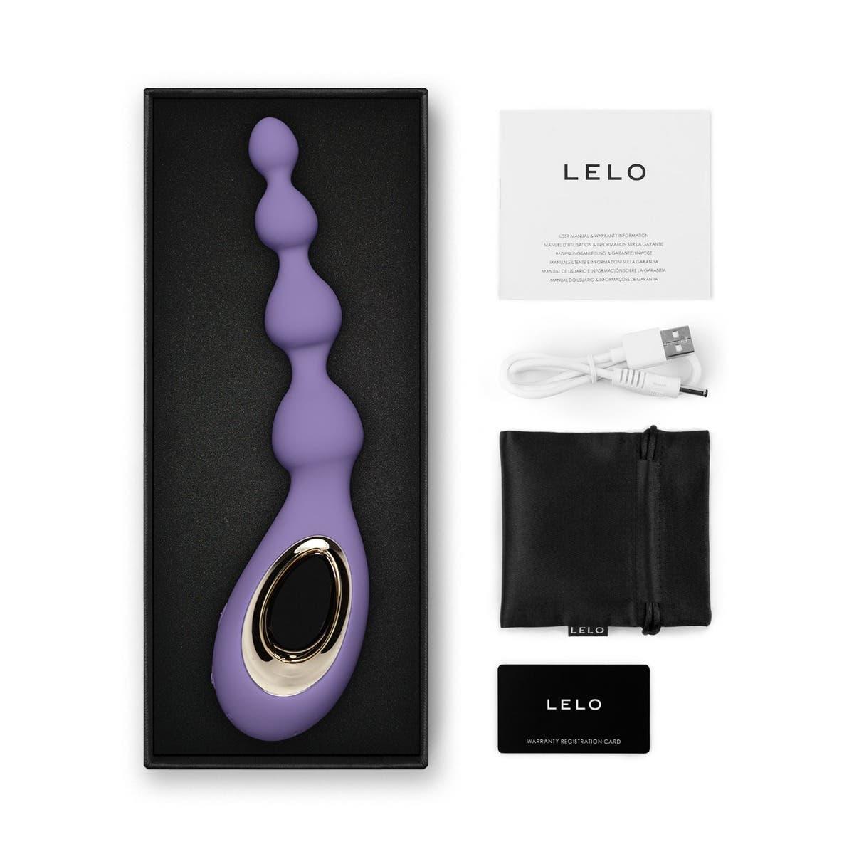 Lelo - Soraya Beads Anal Massager (Violet Dusk)