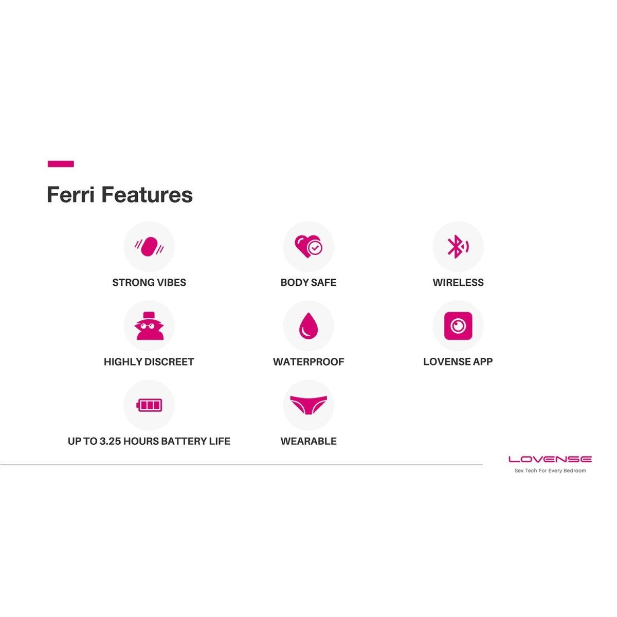 Lovense - Ferri App Controlled Panty Vibrator - FRISKY BUSINESS SG