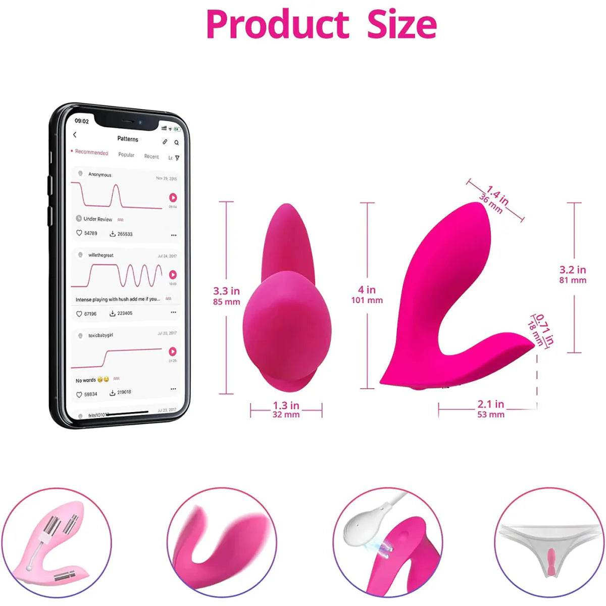 Lovense Flexer - Bluetooth Insertable Dual Panty Vibrator - FRISKY BUSINESS SG