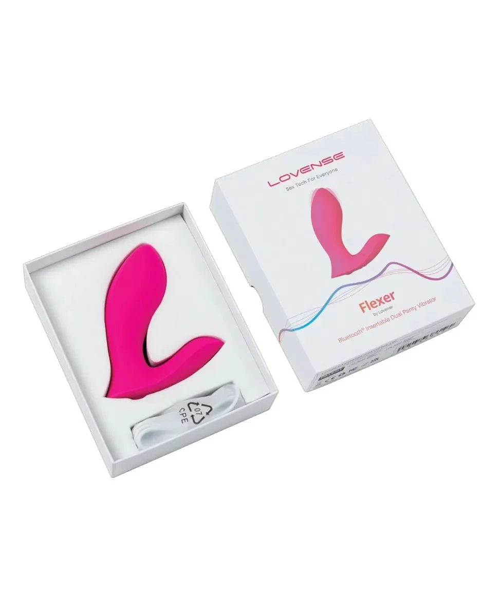 Lovense Flexer - Bluetooth Insertable Dual Panty Vibrator - FRISKY BUSINESS SG