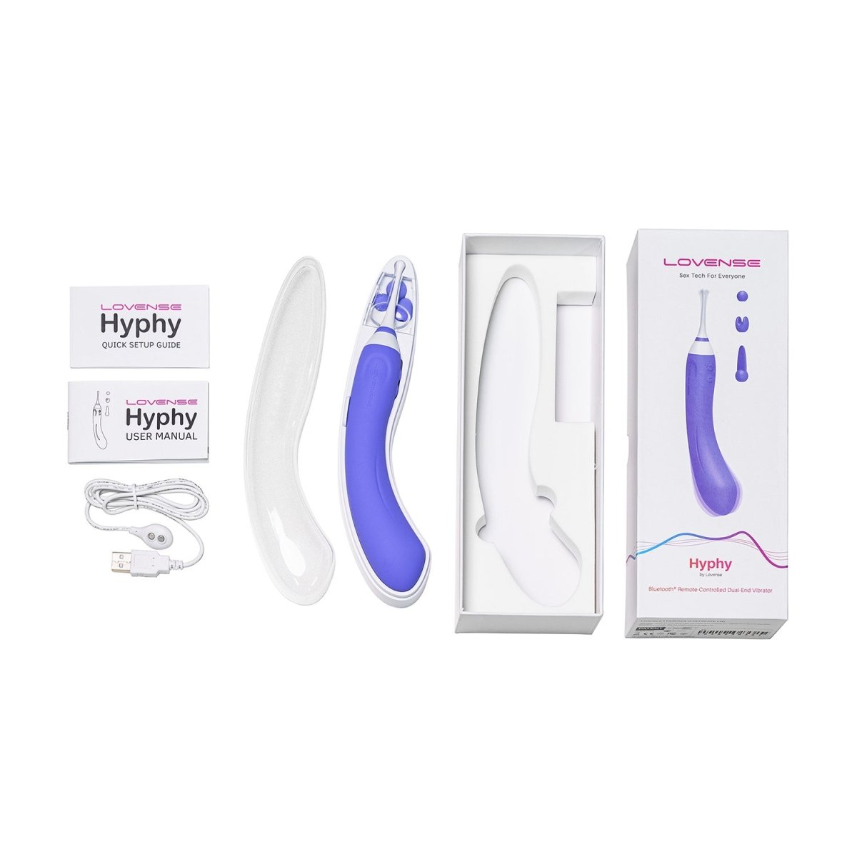 Lovense - Hyphy Remote Control Dual End High Frequency Vibrator - FRISKY BUSINESS SG