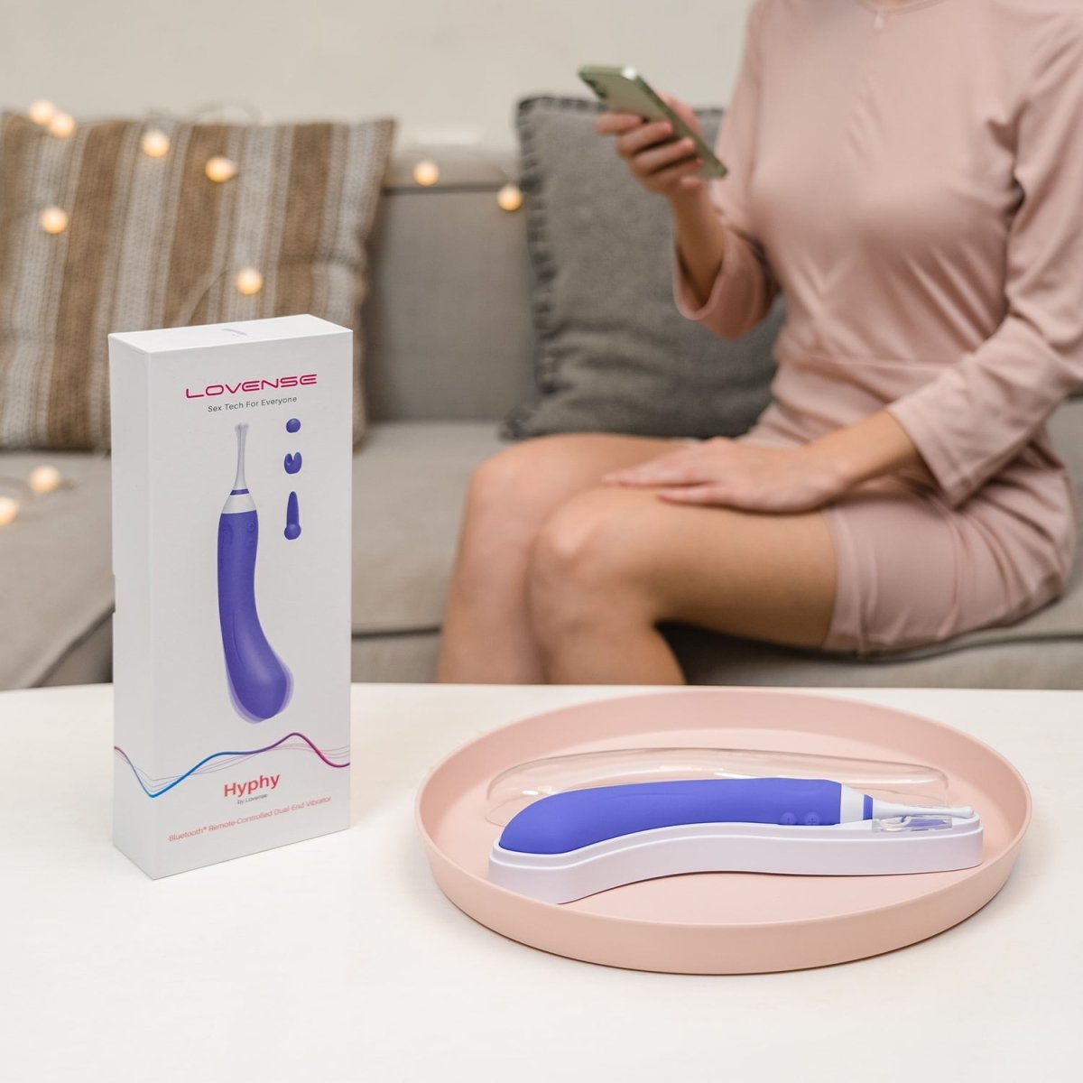 Lovense - Hyphy Remote Control Dual End High Frequency Vibrator - FRISKY BUSINESS SG