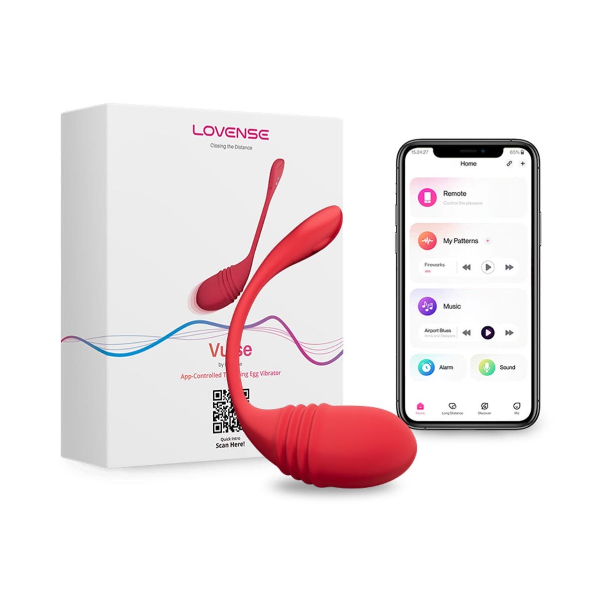 Lovense - Vulse Thrusting Egg Vibrator, APP-Controlled