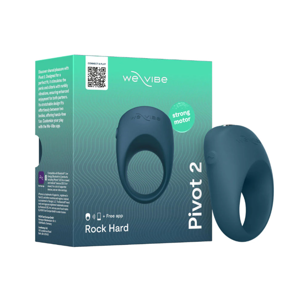 We-Vibe Pivot 2 vibrating couples ring in slate with retail box