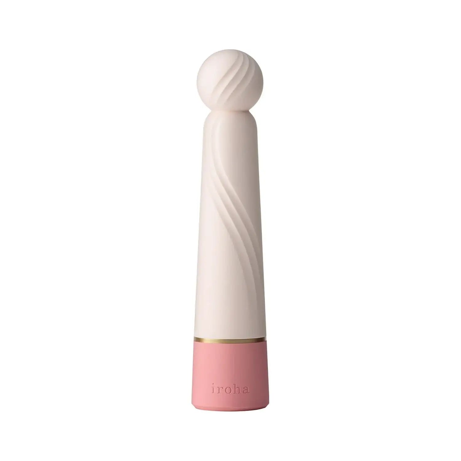 Iroha Rin+ Sango Mini Wand Vibrator Rose Petal Pink compact ergonomic design smooth silicone Singapore