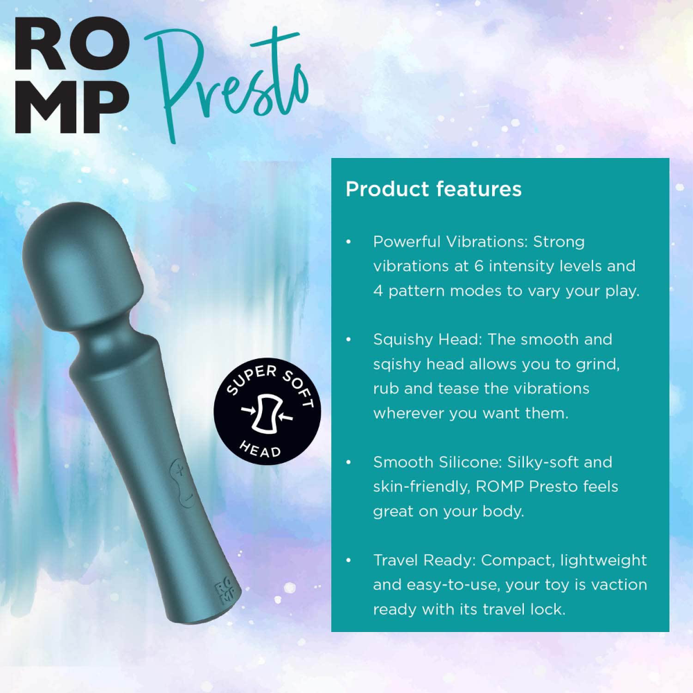 ROMP - Presto Powerful Silicone Vibrating Wand